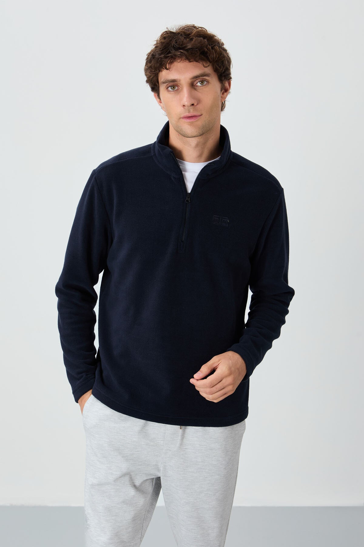 <tc>Sweatshirt en polaire pour homme à col montant - 88310</tc>