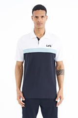 <tc>T-shirt pour homme à col polo avec dégradé de couleurs, coupe standard - 88238</tc>