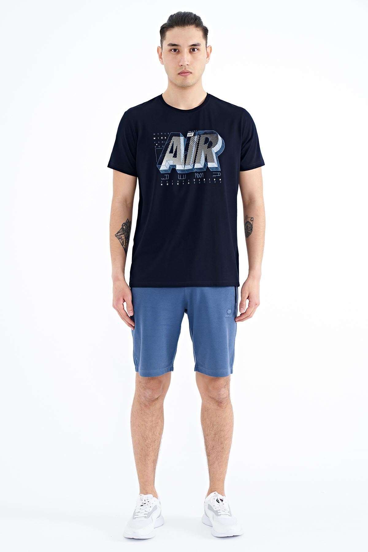 <tc>T-shirt homme coupe standard col rond à imprimé - 88199</tc>