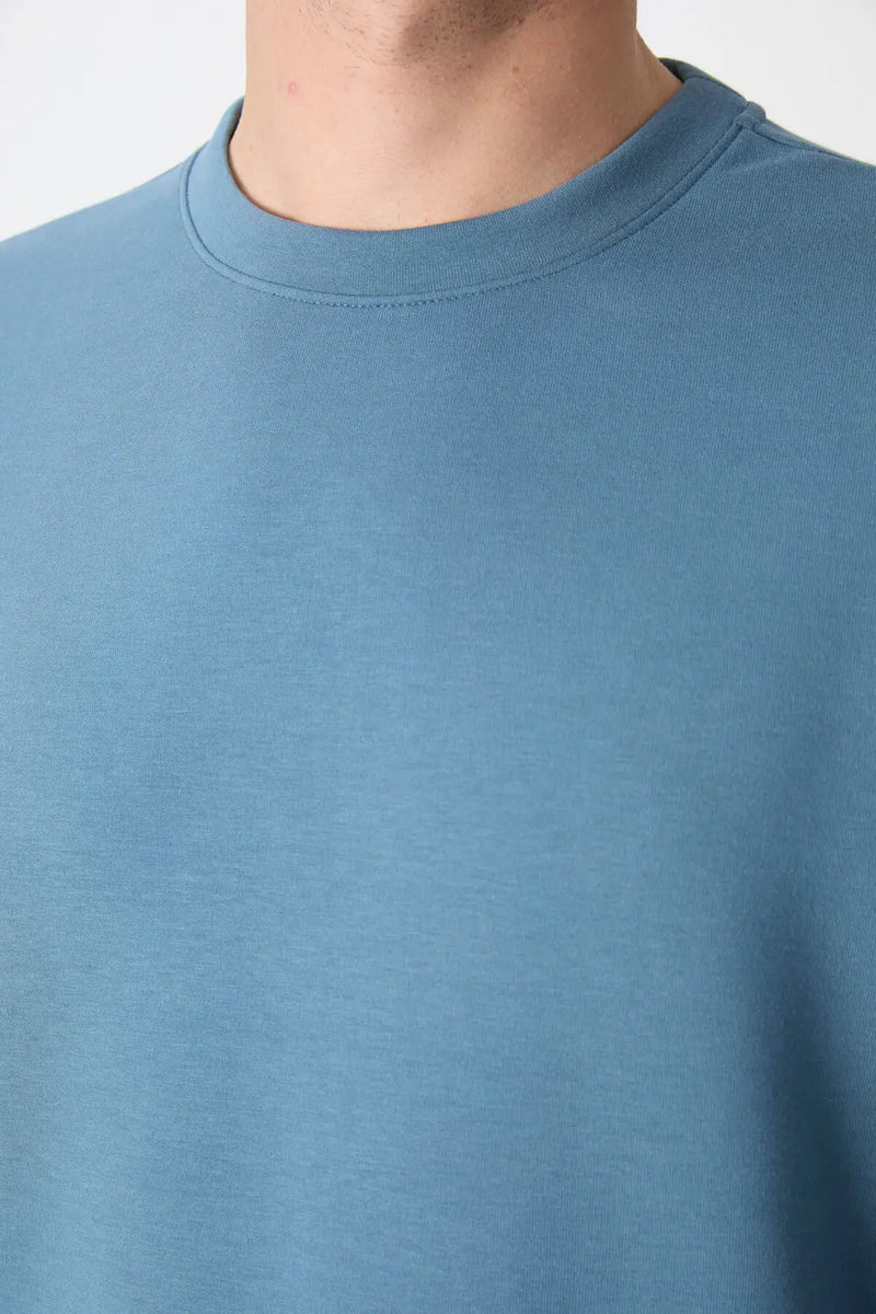 Sweatshirt pour homme à col rond, coupe décontractée - 88053