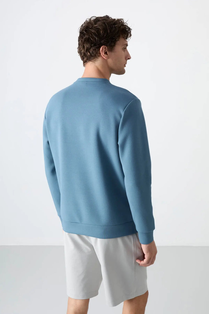 Sweatshirt pour homme à col rond, coupe décontractée - 88053