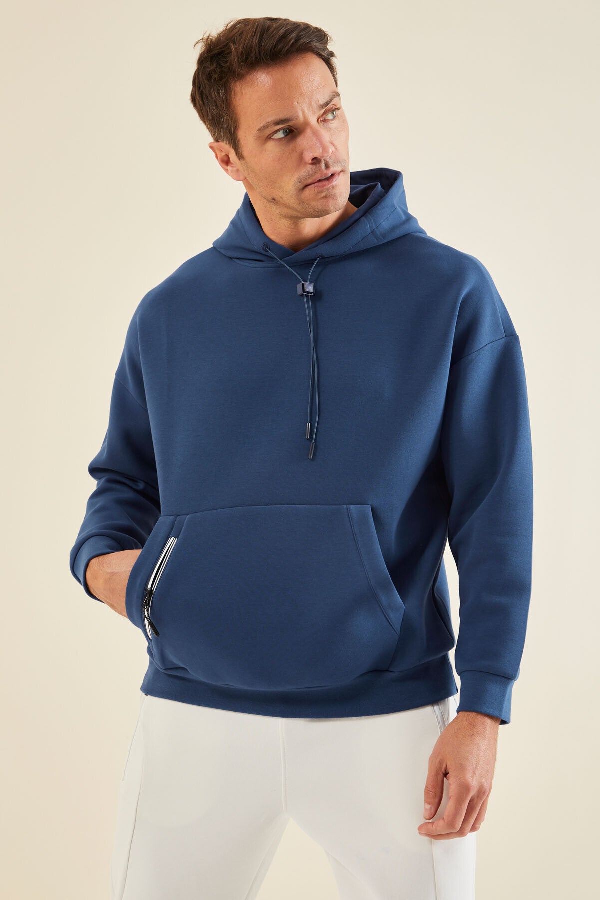 gizli cep detayli erkek sweatshirt - 88289