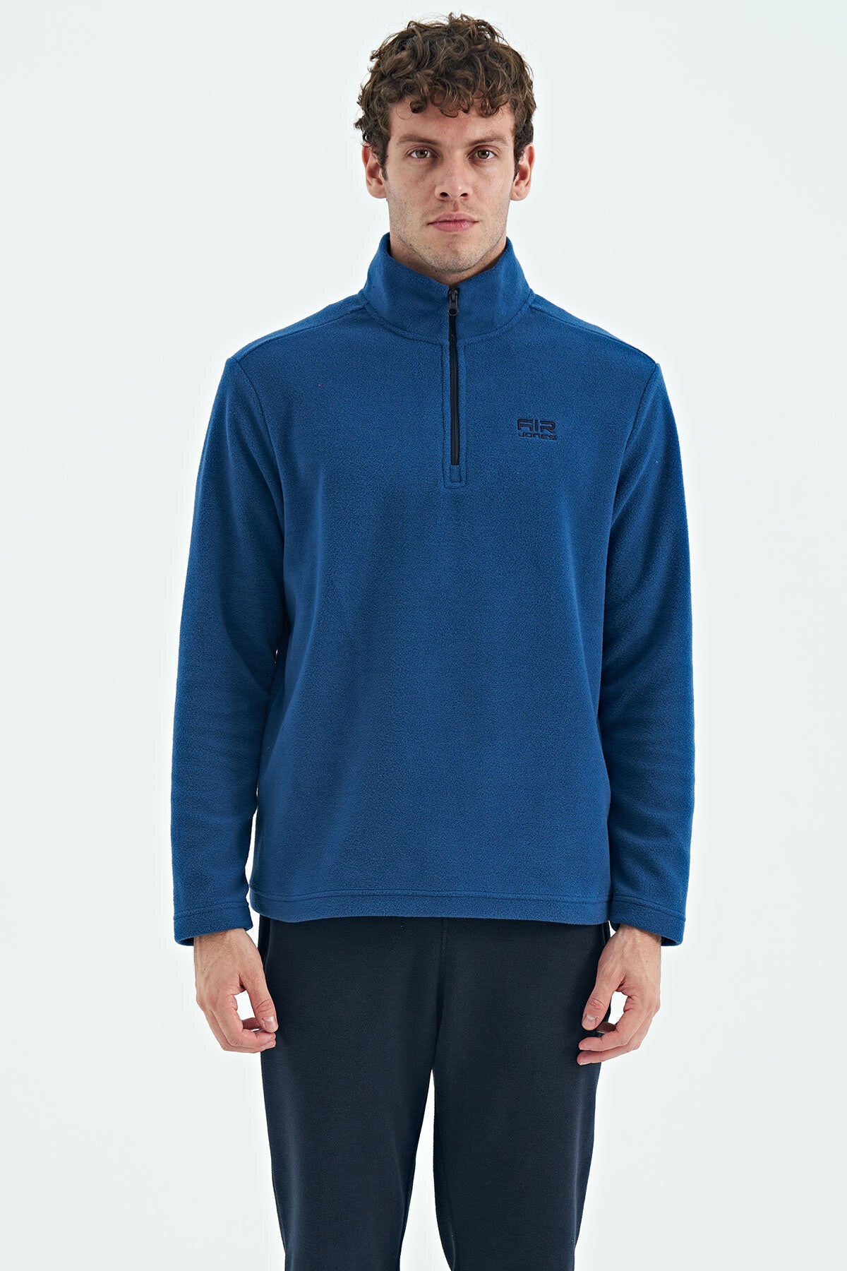 riverdik yaka erkek polar sweatshirt - 88310