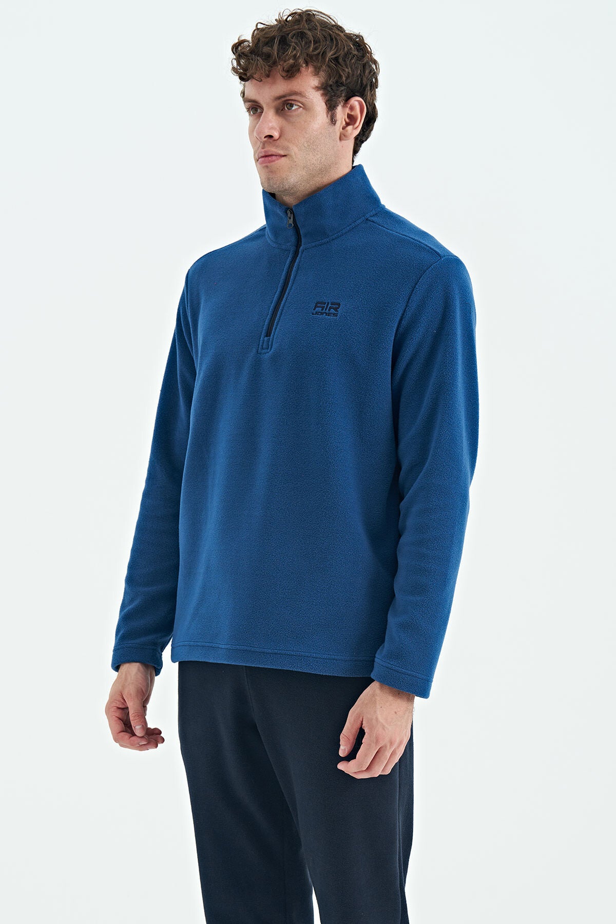 riverdik yaka erkek polar sweatshirt - 88310