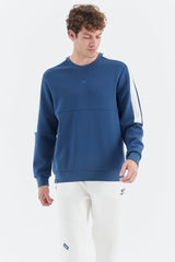 <tc>Sweatshirt pour homme à col rond, avec détails de bandes aux épaules et coupe décontractée - 88297</tc>