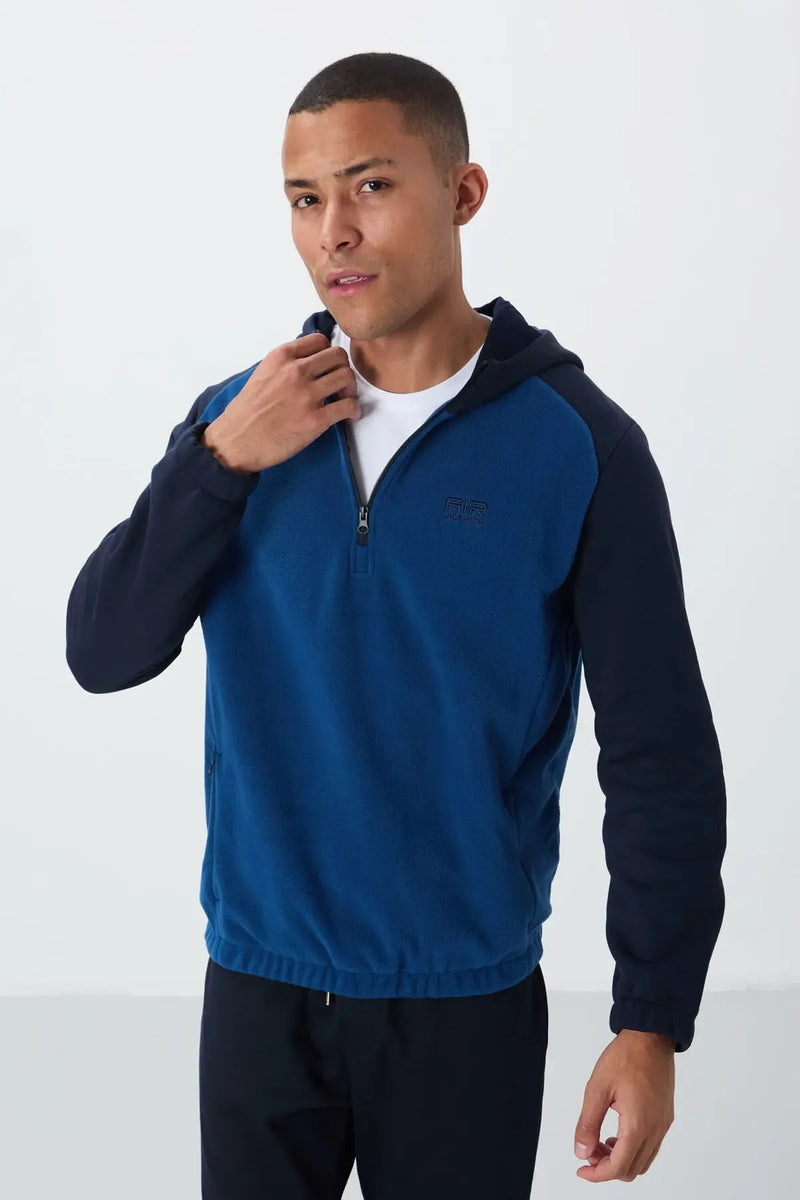 <tc>سويت شيرت رجالي بولار - مزود بغطاء للرأس وسحاب نصفي - 88300</tc>