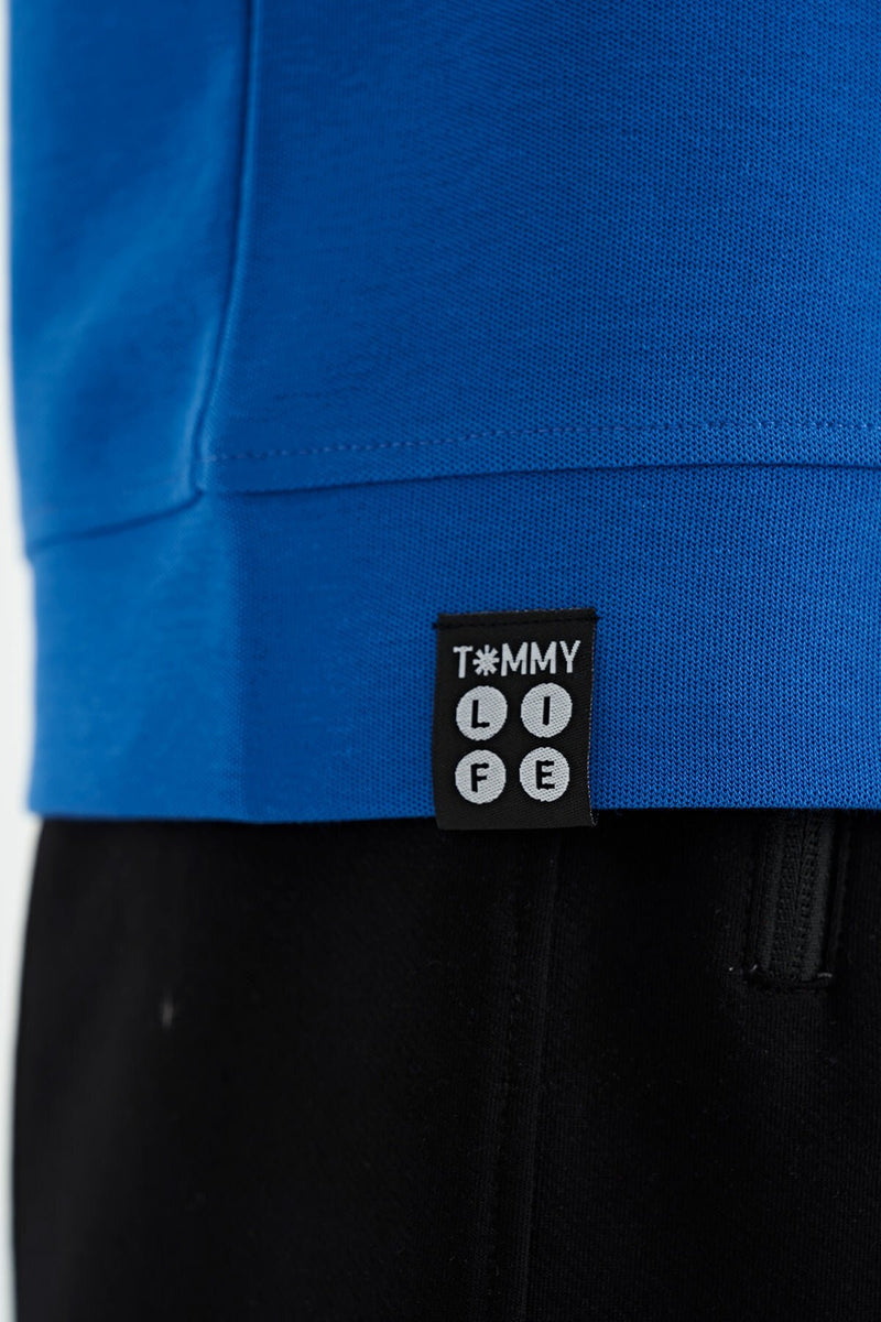 T-shirt Garçon Oversize Col Rond avec Broderie Texte