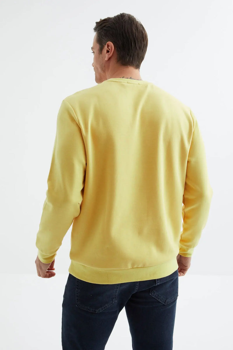 Sweatshirt pour homme à col rond, coupe décontractée - 88053