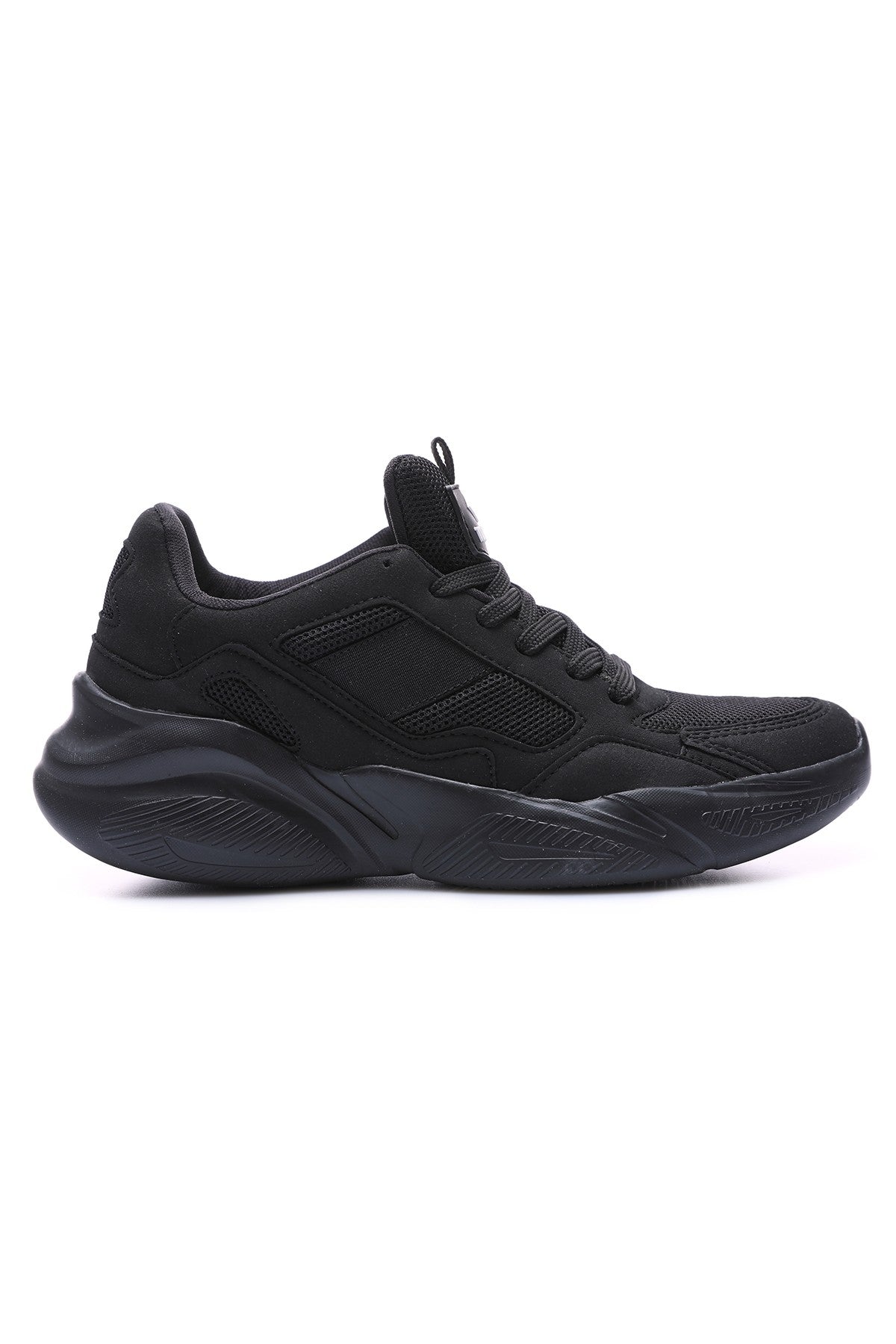 <tc>Basket pour homme à semelle épaisse, avec détails en mesh et lacets - 89063.</tc>