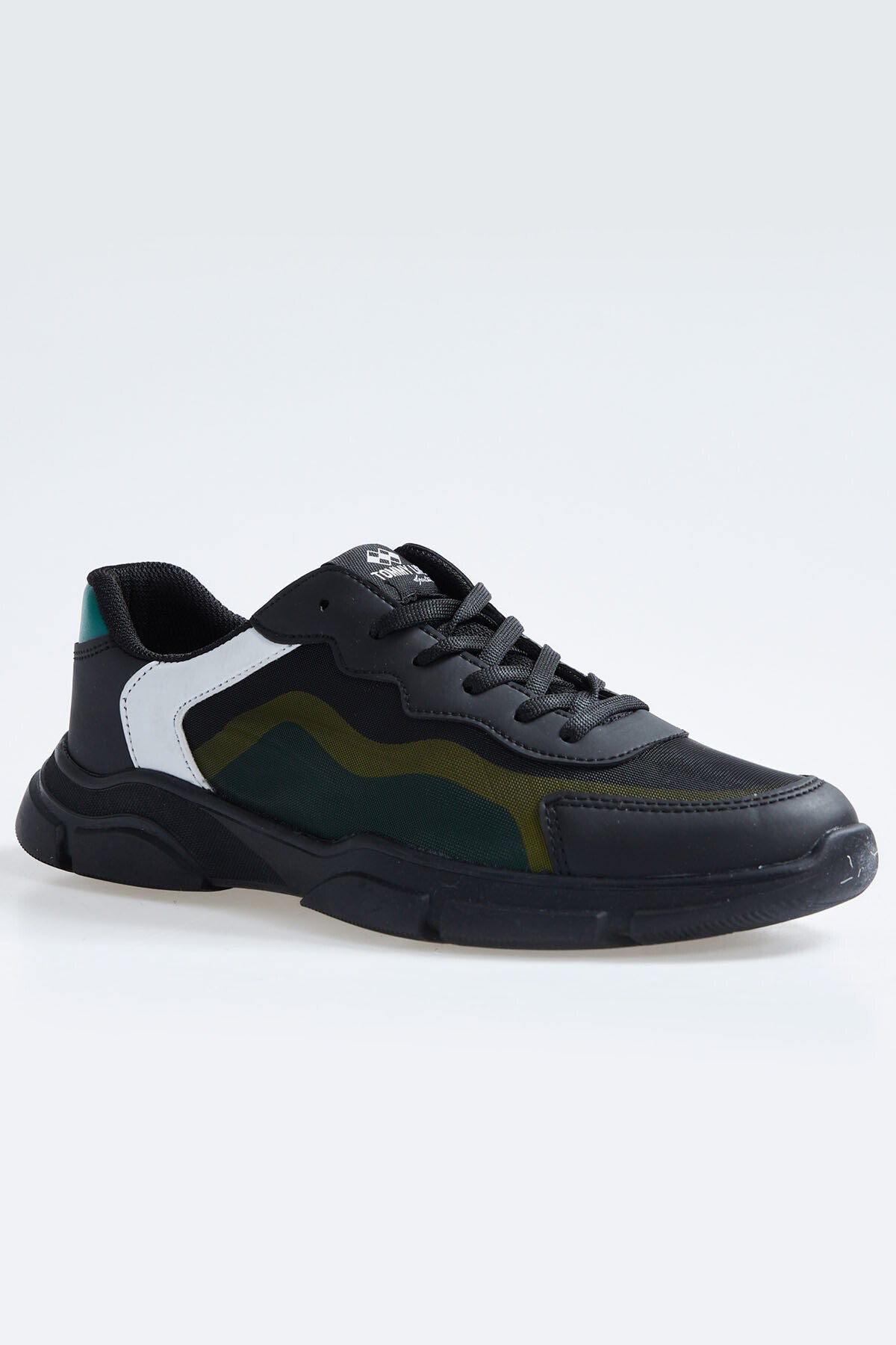 bağcikli yüksek taban suni deri detayli erkek spor ayakkabi - 89117 - Justyol