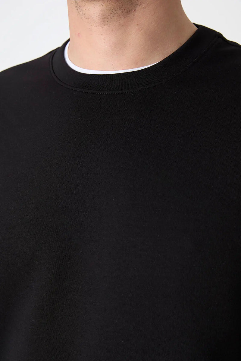 Sweatshirt pour homme à col rond, coupe décontractée - 88053