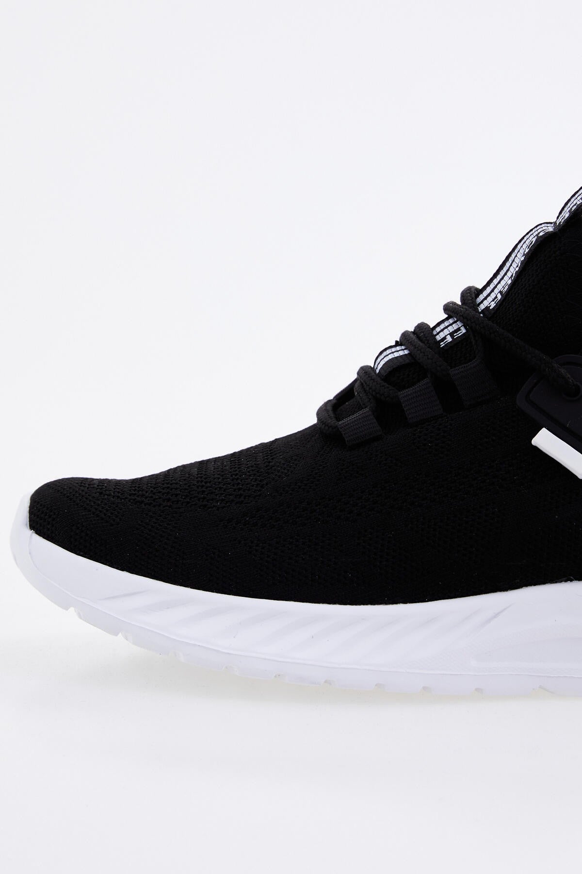 bağcikli yazi detayli yüksek taban erkek spor ayakkabi - 89100 - Justyol