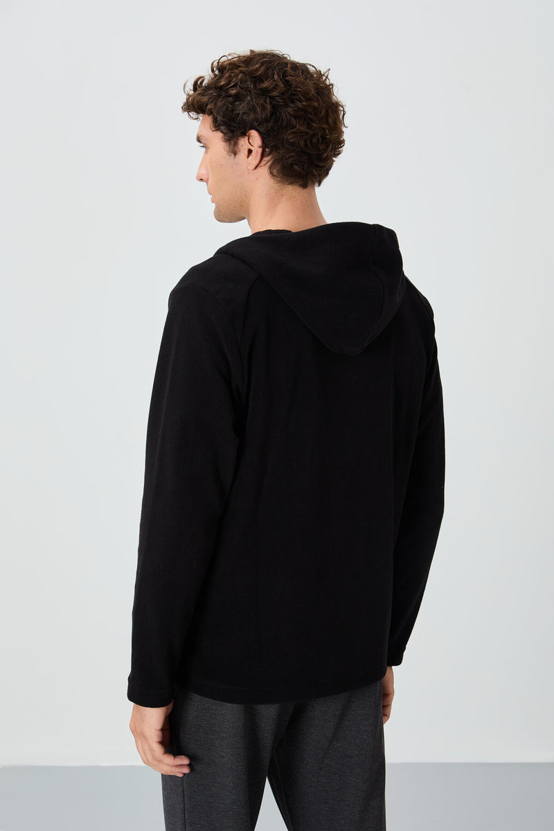 <tc>سويت شيرت رجالي رياضي مريح - مزود بسحاب وغطاء للرأس - 88313</tc>