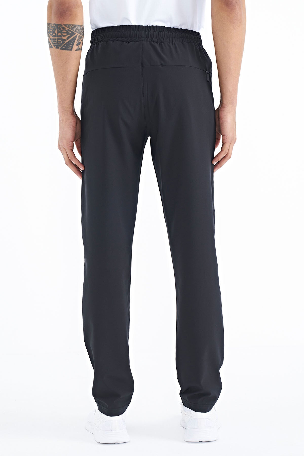 erkek fermuarli üç cepli standart kalip klasik paça eşofman alt - 84768 - Justyol