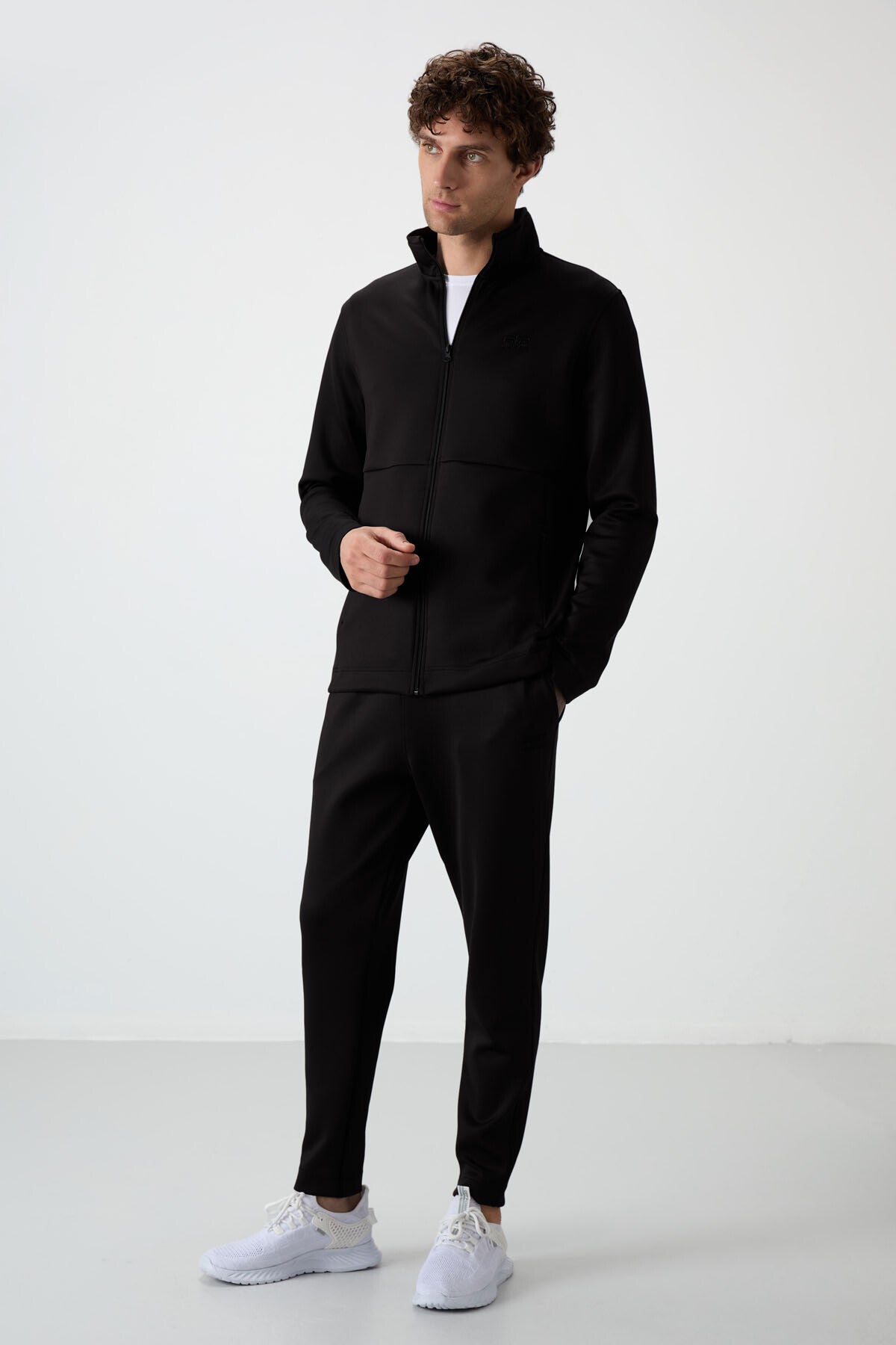 <tc>Ensemble de survêtement homme Bran en tissu scuba noir - 85199</tc>