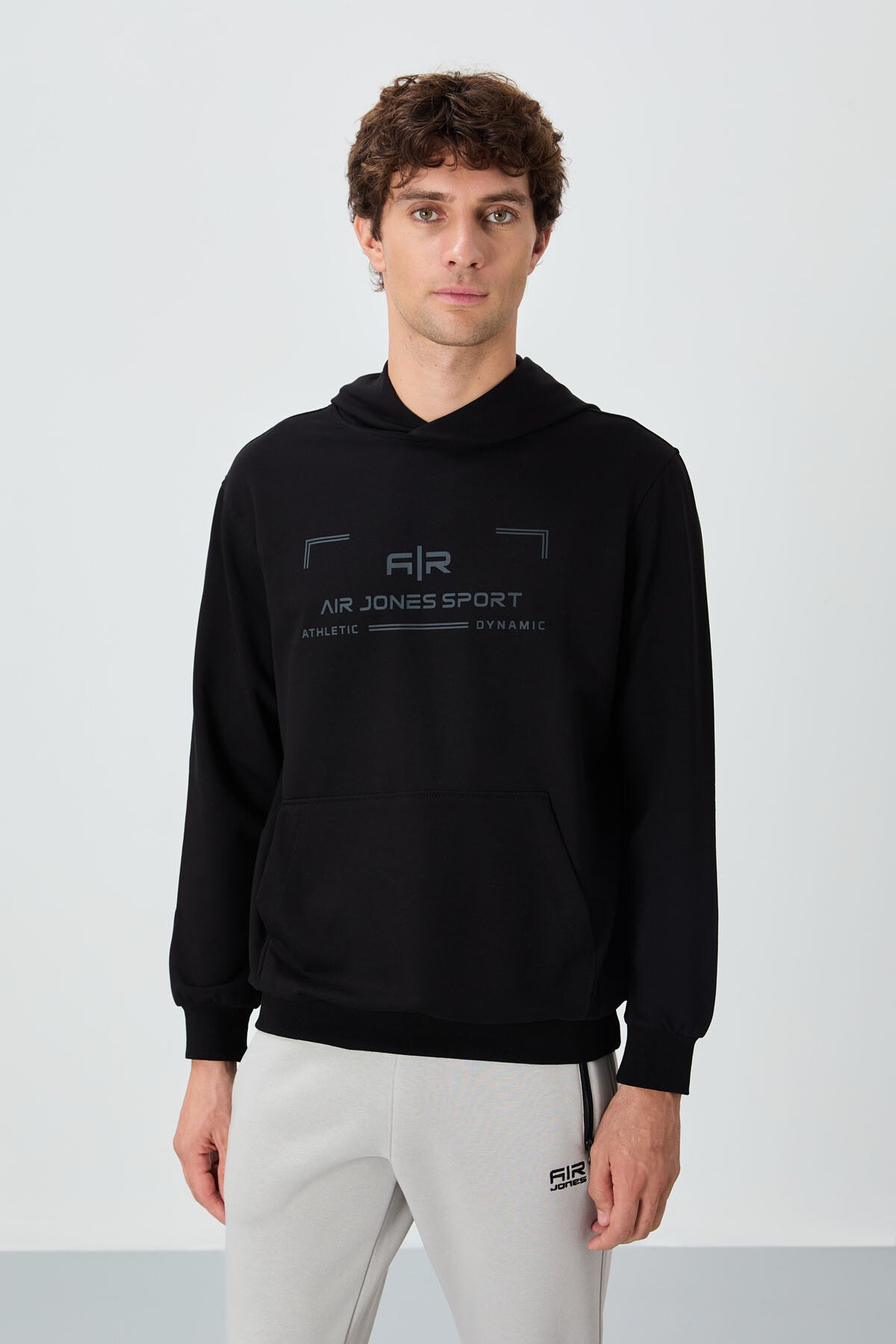 galvinkapüşonlu erkek sweatshirt - 88304