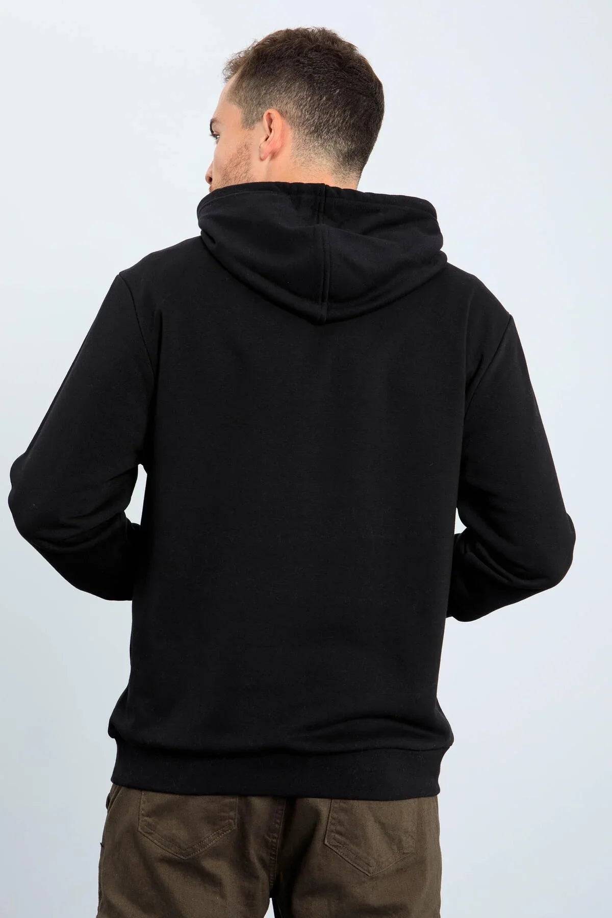 Sweat à capuche homme brodé coupe confortable - 88040 - Justyol
