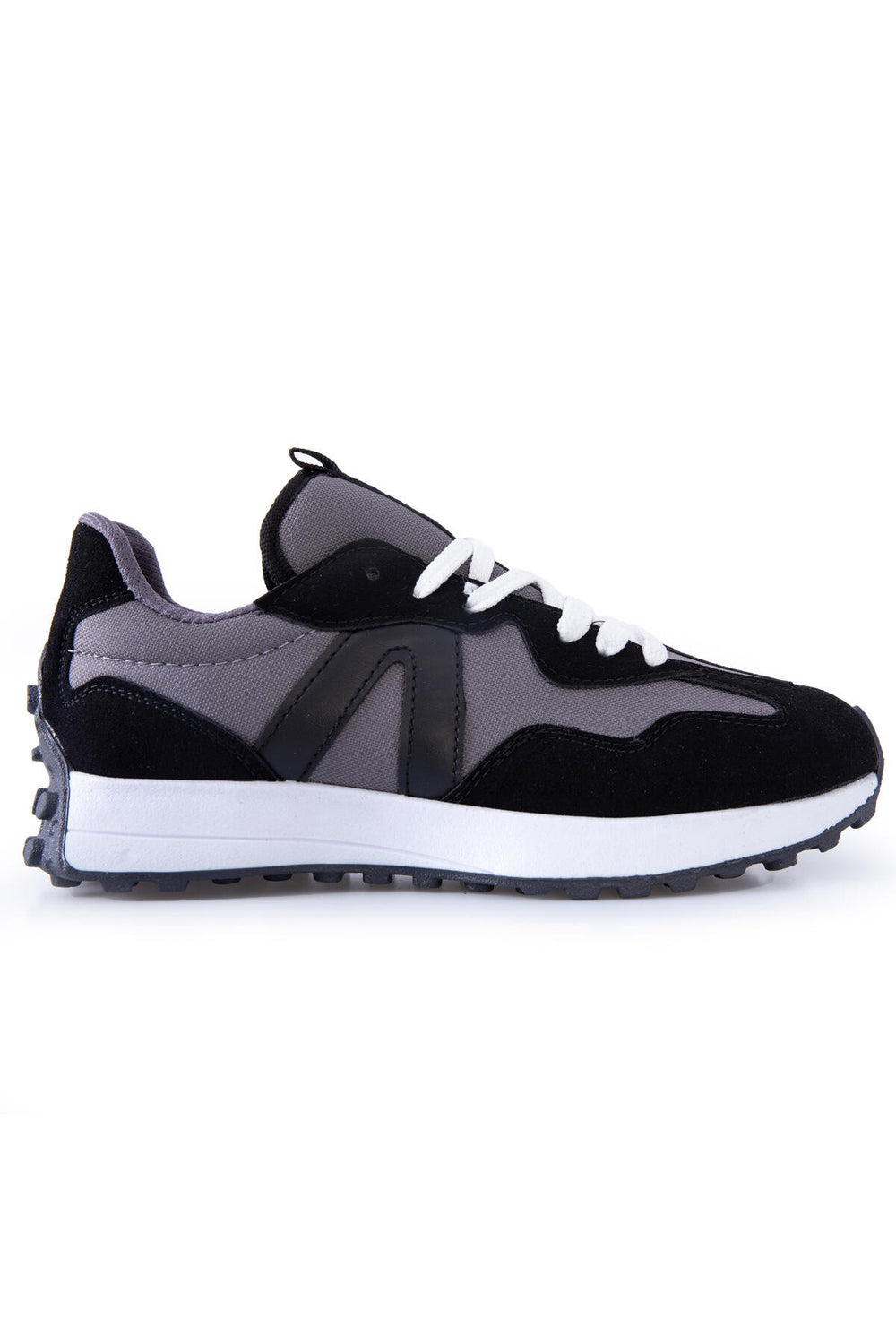 Baskets sport homme à lacets avec détail talon liège -89095