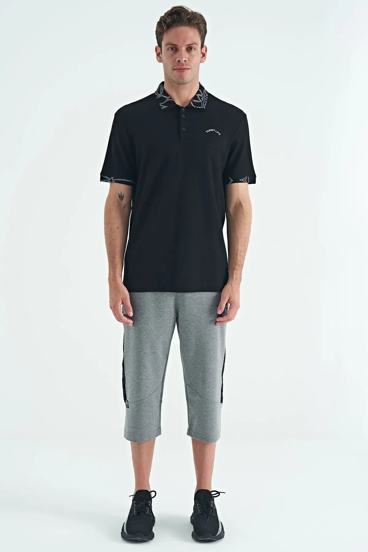 Polo homme col polo avec broderie et imprimé coupe standard - 88239 - Justyol