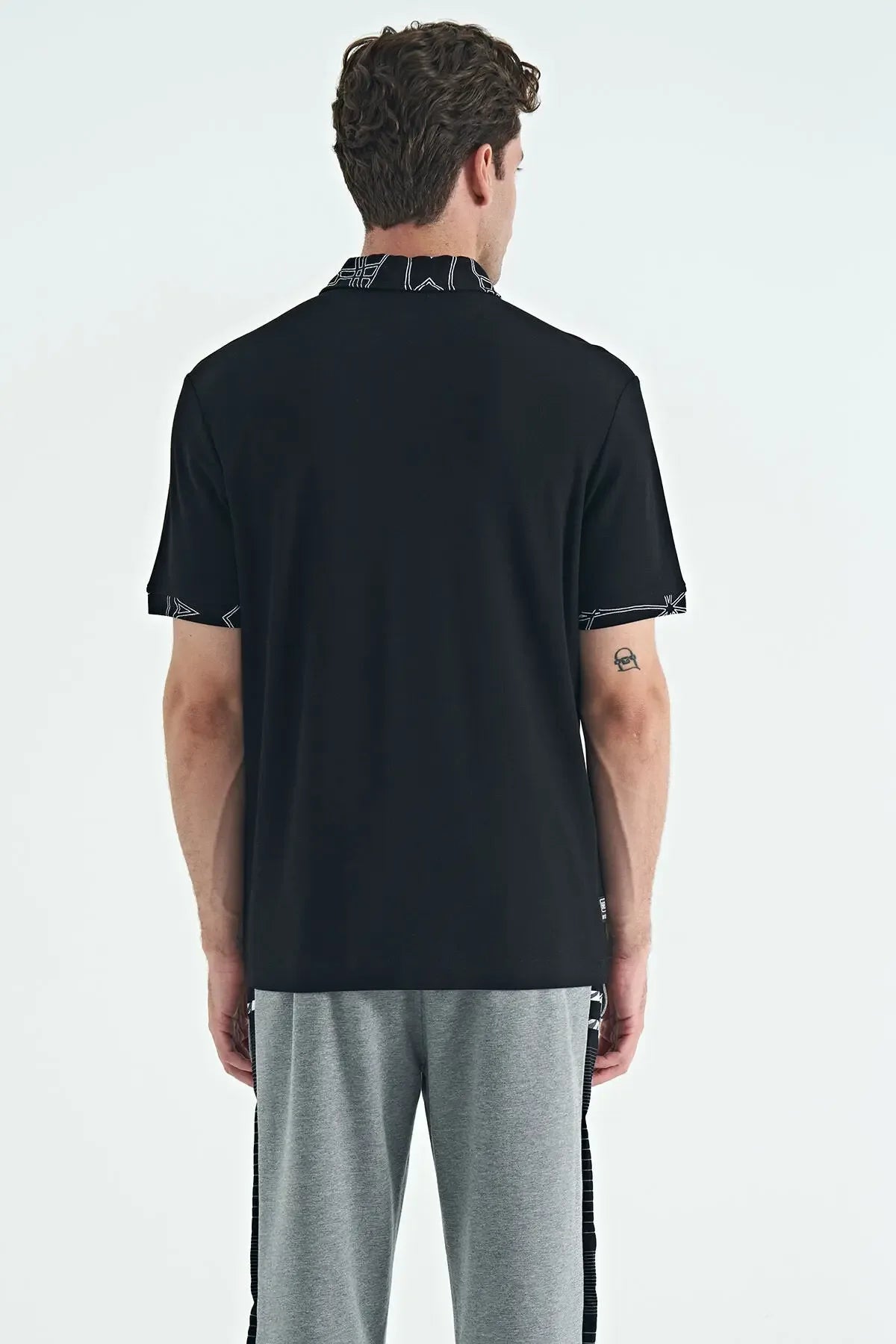 Polo homme col polo avec broderie et imprimé coupe standard - 88239 - Justyol