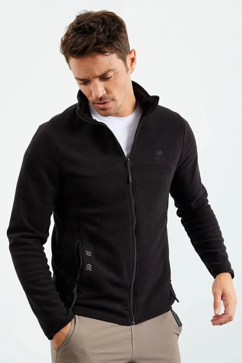 <tc>سويت شيرت رجالي بياقة مرتفعه وسحاب - مزين بتطريز - 87992</tc>