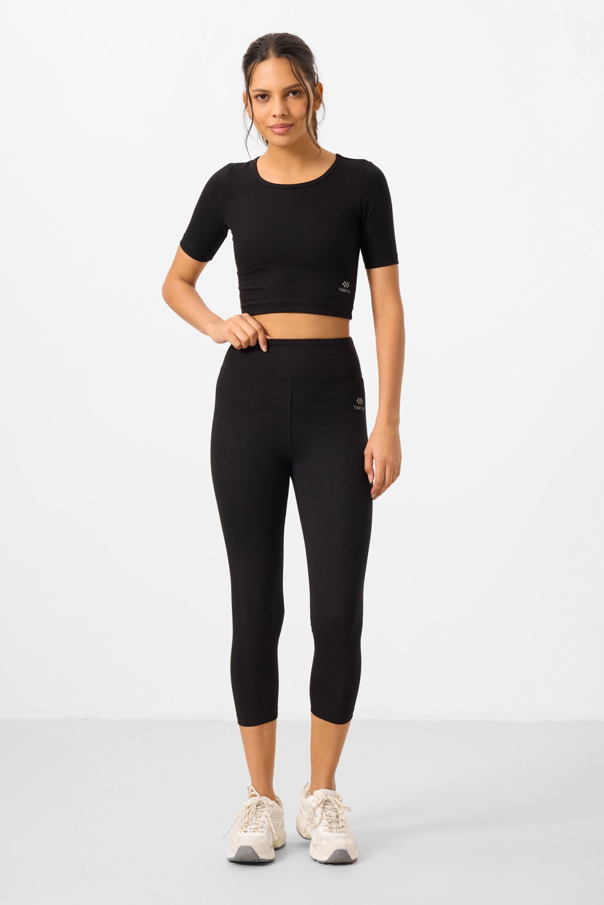 Ensemble Sport Femme 2 Pièces – Crop T-shirt & Legging - 95285