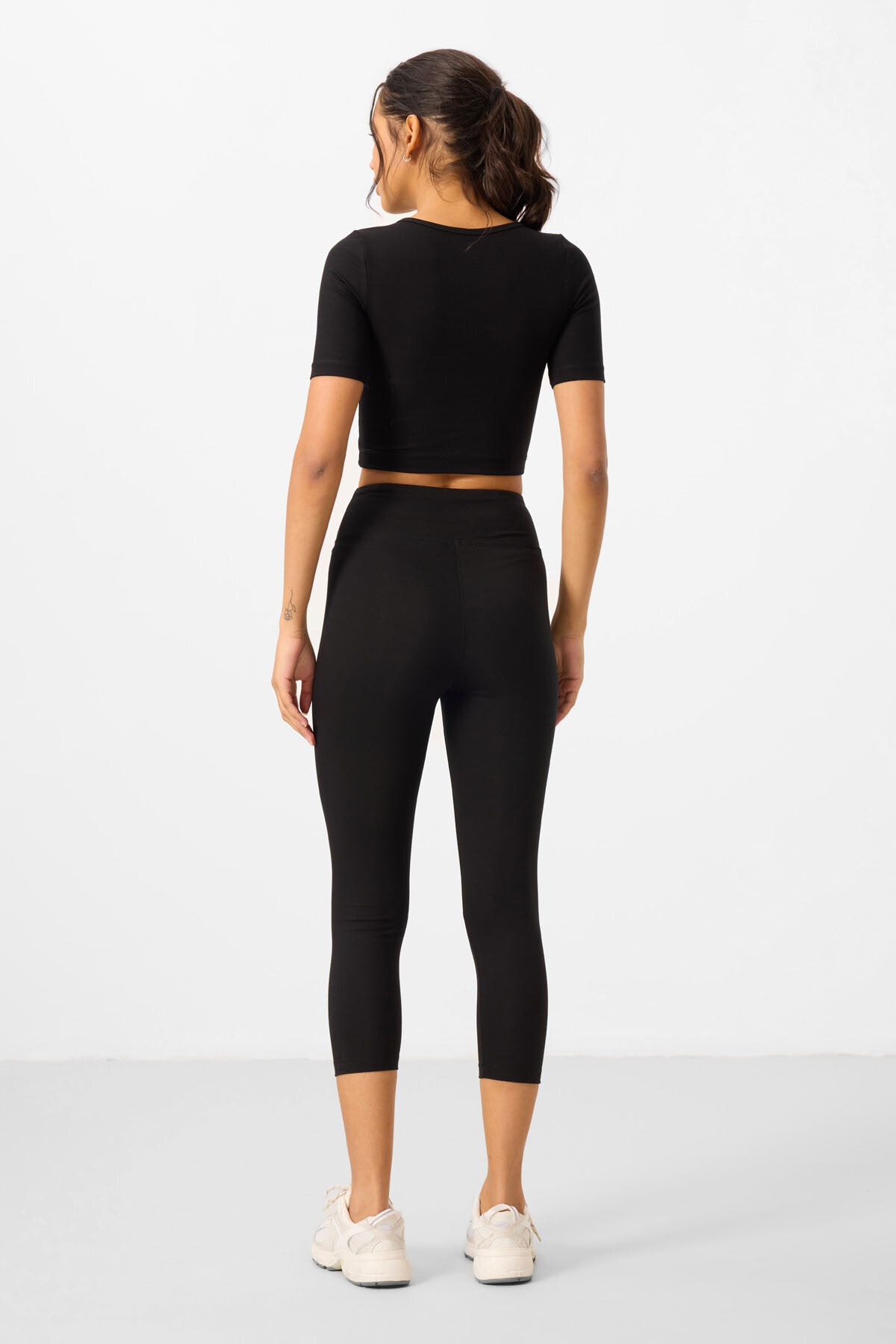 Ensemble Sport Femme 2 Pièces – Crop T-shirt & Legging - 95285