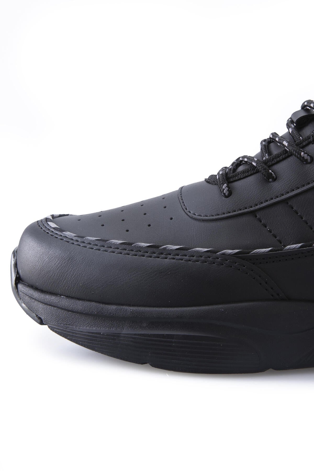 yüksek bilekli şeritli yüksek taban erkek spor ayakkabi - 89094 - Justyol