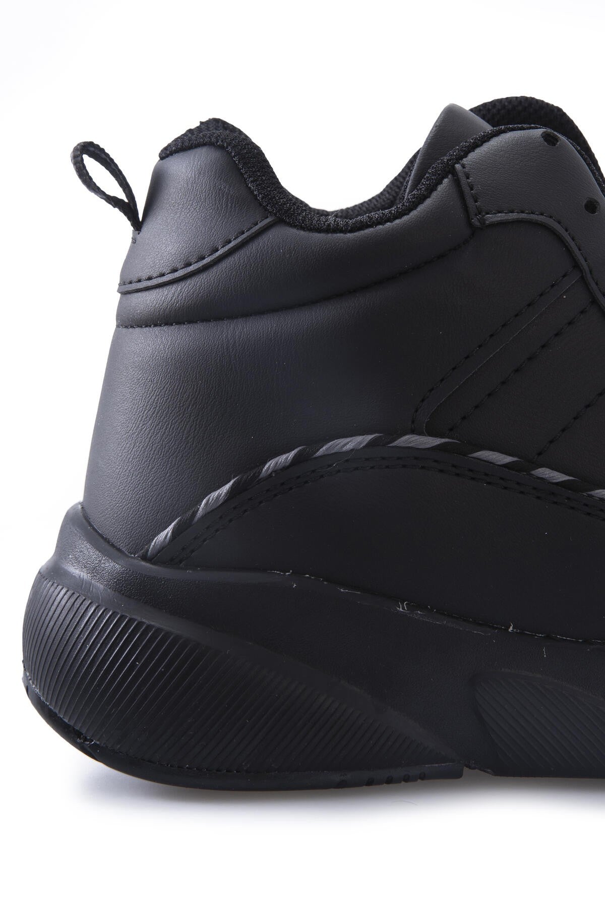 yüksek bilekli şeritli yüksek taban erkek spor ayakkabi - 89094 - Justyol