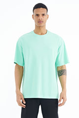 <tc>T-shirt oversize basique pour homme avec détails d'armature sur les manches - 88193</tc>