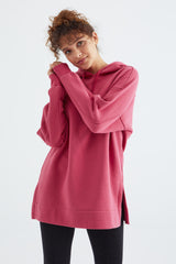 <tc>Tunique oversize à capuche, basique, avec manches raglan - 97242</tc>