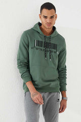 <tc>Sweatshirt pour homme à capuche, avec poche kangourou, broderie et coupe standard - 87839</tc>