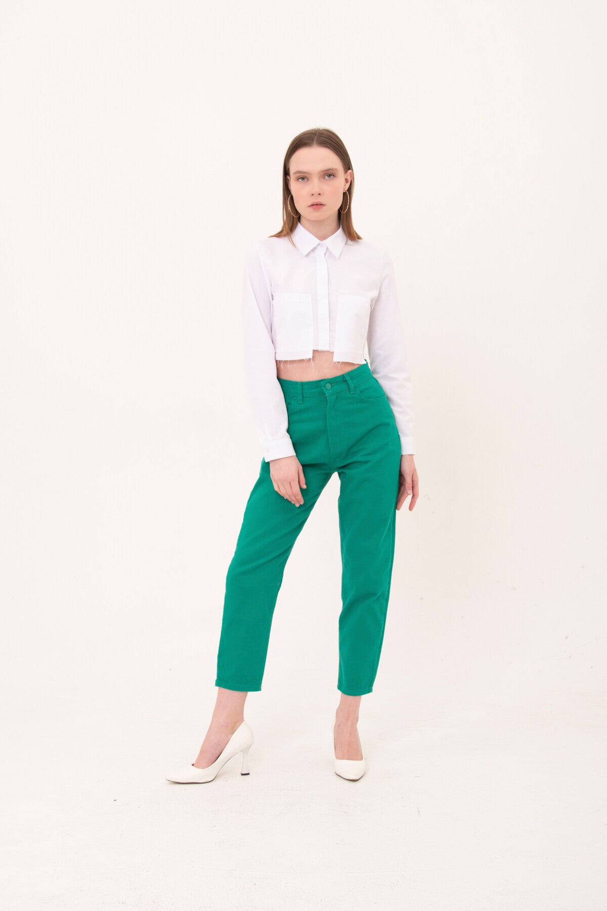 <tc>pantalon en gabardine pour femme à coupe standard - 02062</tc>