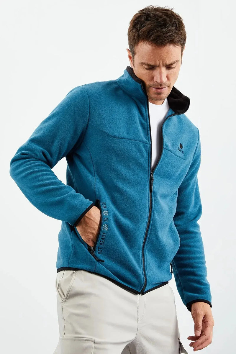 <tc>سويت شيرت رجالي بياقة مرتفعه وسحاب - مزين بتطريز - 87992</tc>