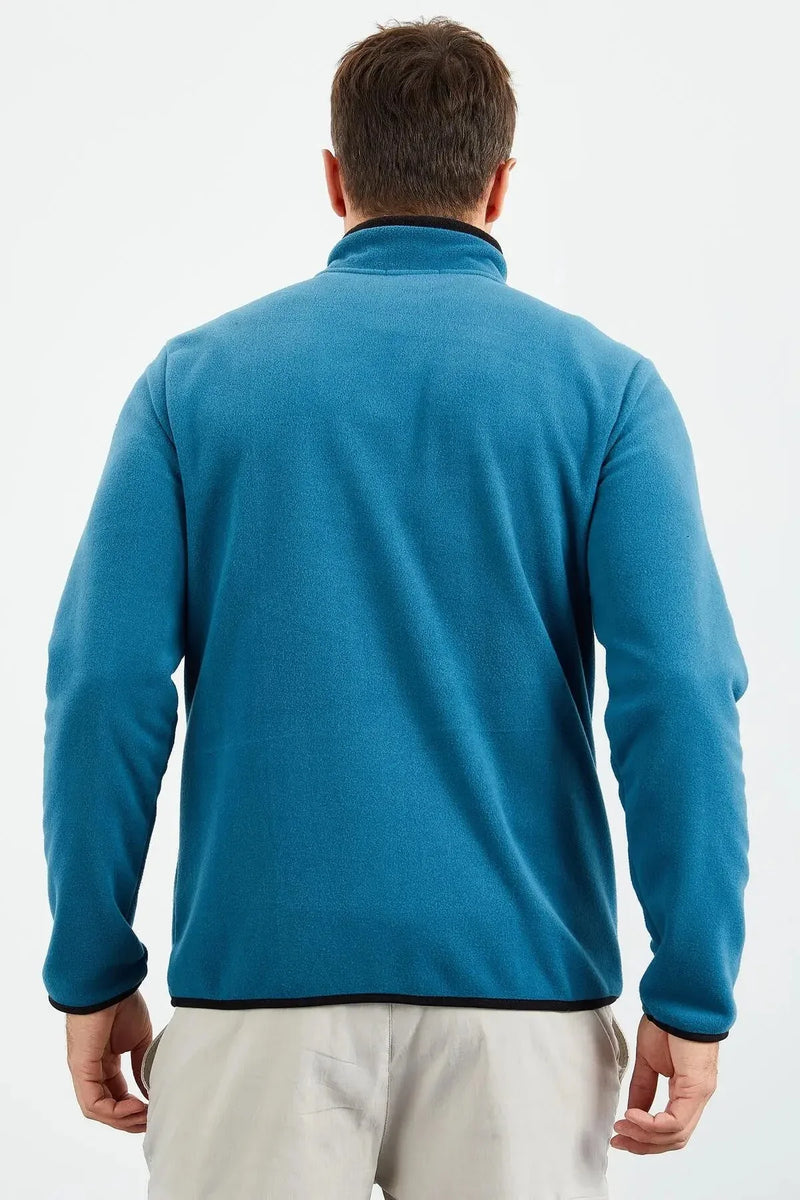 <tc>سويت شيرت رجالي بياقة مرتفعه وسحاب - مزين بتطريز - 87992</tc>