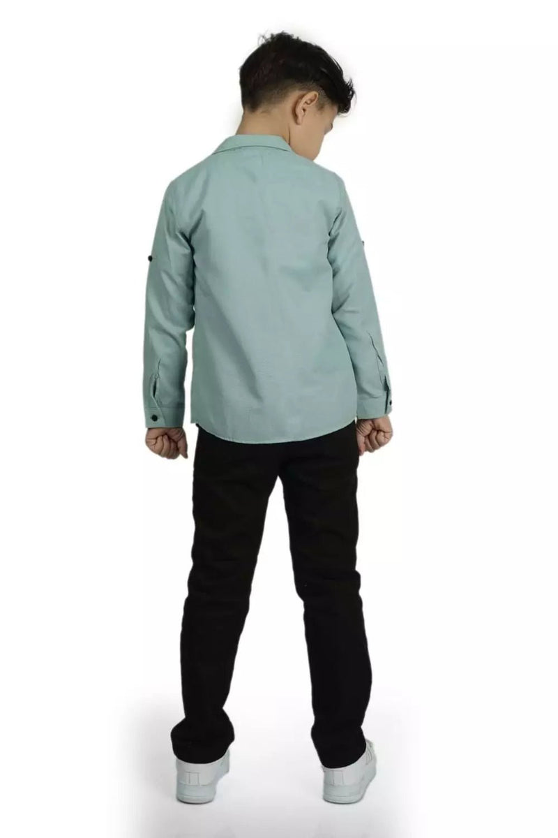 Ensemble Garçon Casual 3 Pièces Chemise T-shirt et Pantalon