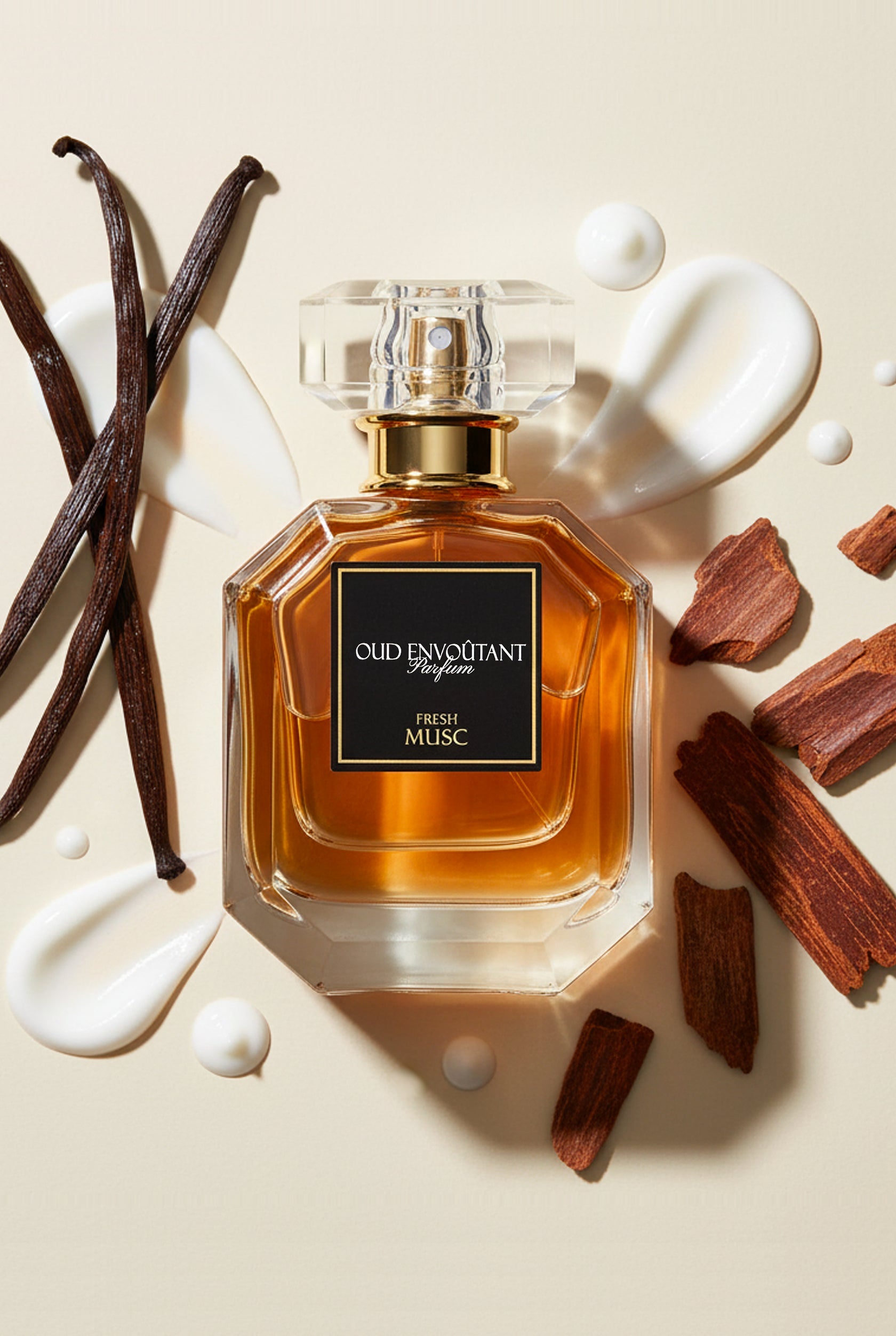 عطر نسائي عود ومسك بلمسة فانيليا ثبات طويل 50 مل