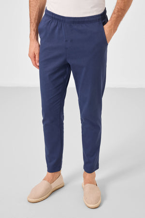 standart fit dokuma hafif esnek chino erkek pantolon - 82180 - Justyol