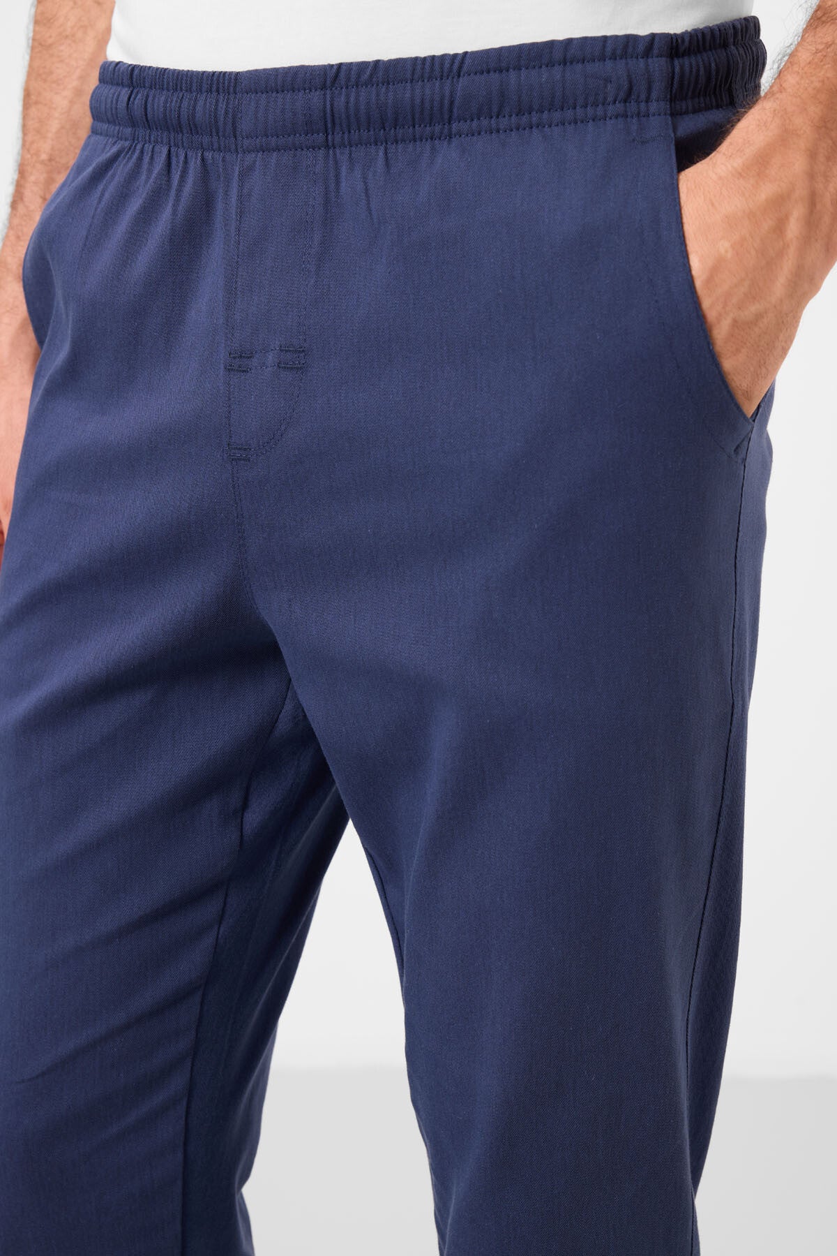 standart fit dokuma hafif esnek chino erkek pantolon - 82180 - Justyol