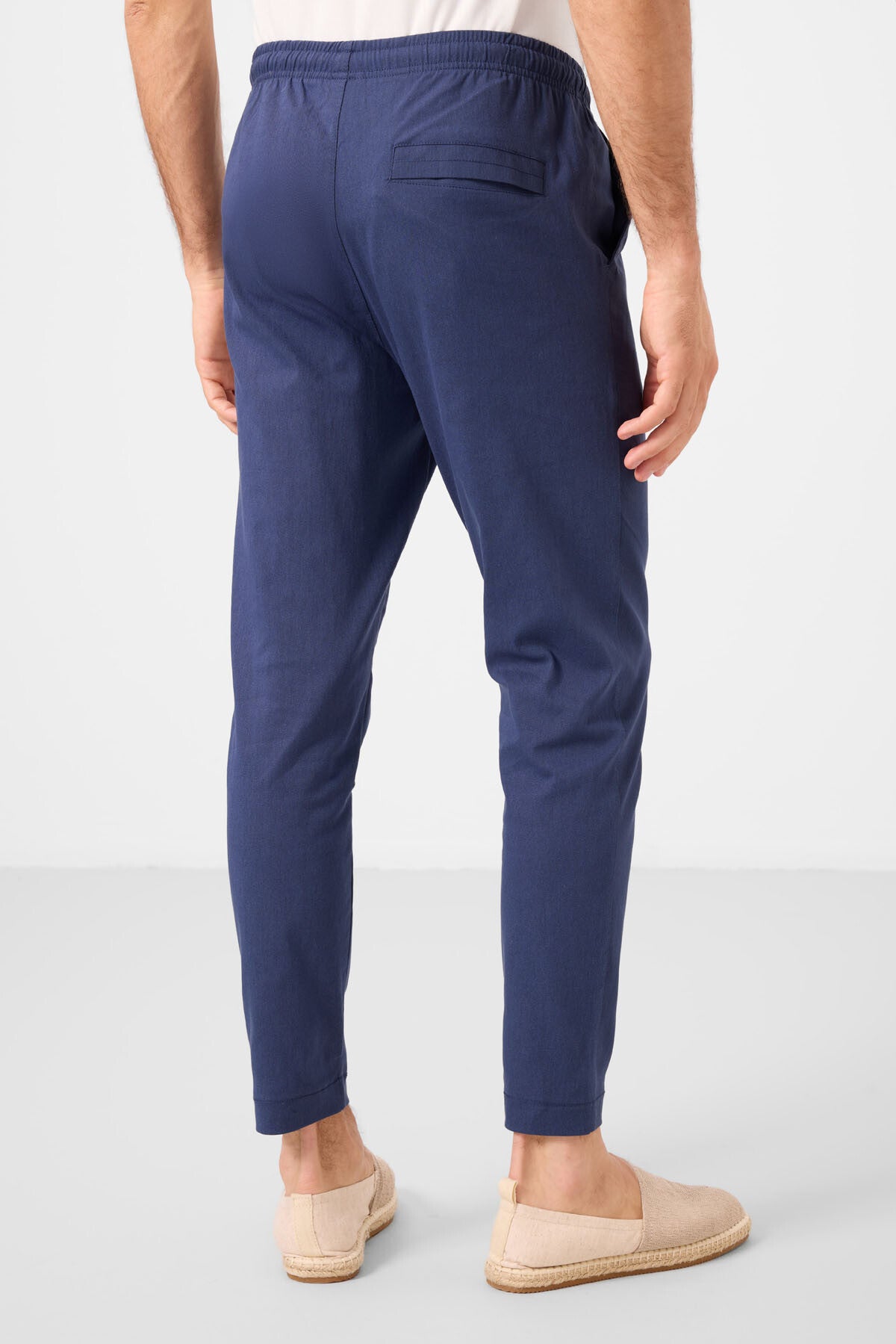 standart fit dokuma hafif esnek chino erkek pantolon - 82180 - Justyol