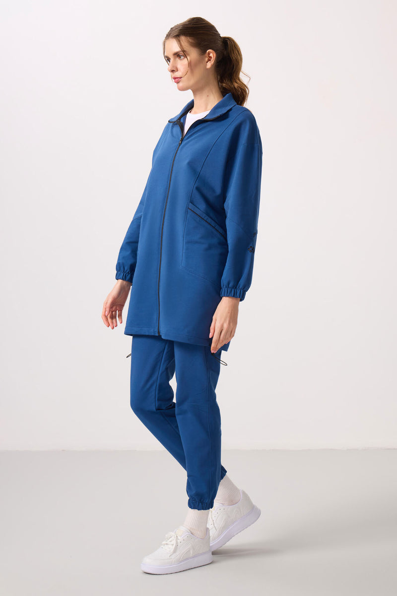 Ensemble Femme Tunique et Jogging à Col Montant