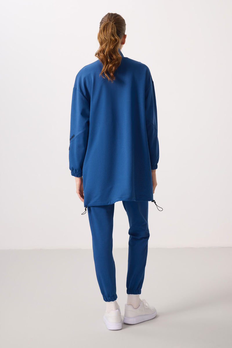 Ensemble Femme Tunique et Jogging à Col Montant