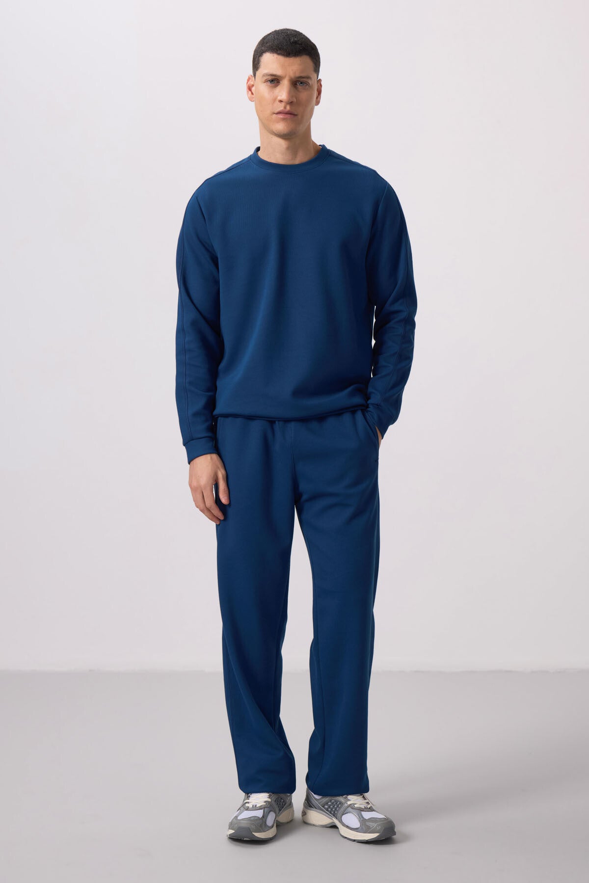 <tc>Ensemble de survêtement homme oversize à texture en surface - kaki - 85275</tc>