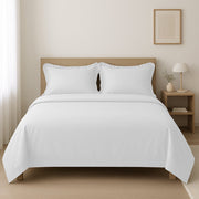 Parure de lit coton satiné 300 fils - 4 pièces Maison good and well