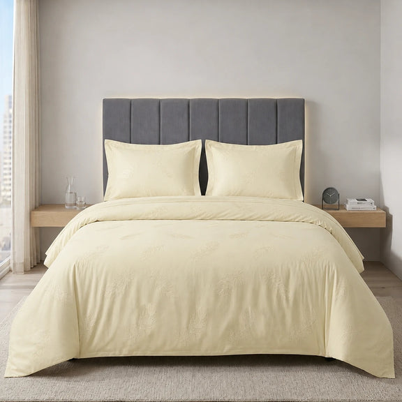 Parure de lit en jacquard de coton - 4 Pièces