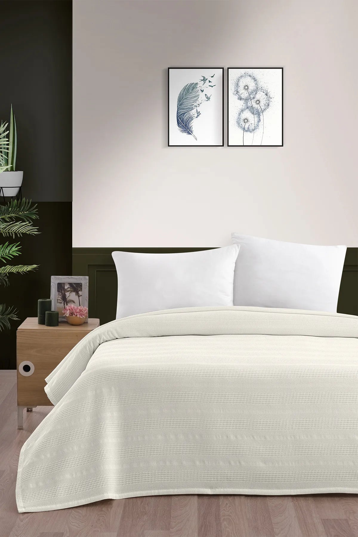 Pierre Cardin Pike Esse Çift Kişilik Krem Pierre Cardin