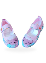 <tc>Ballerines fille en toile avec impression 3D chat</tc>