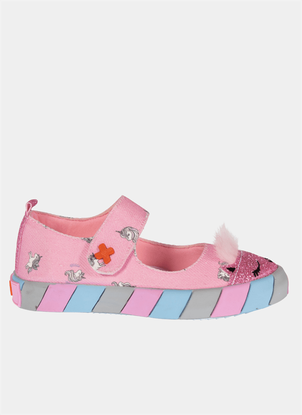 kedi kanvas 3d kiz çocuk babet - Justyol