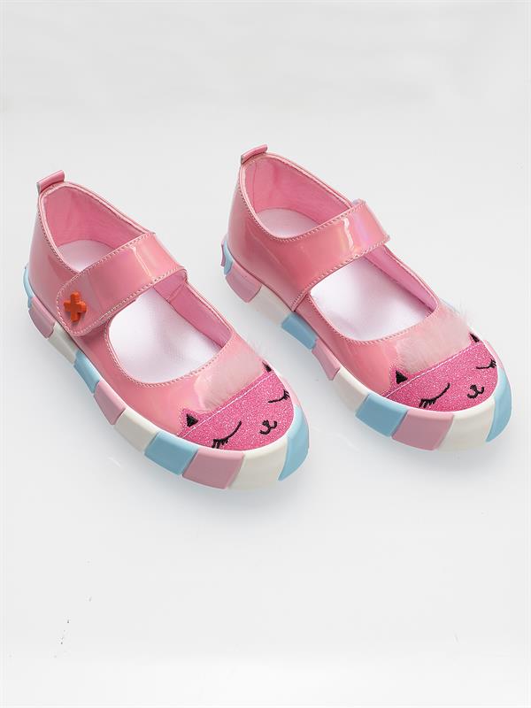 rugan simli 3d kiz babet sneakers - Justyol