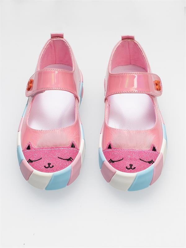 rugan simli 3d kiz babet sneakers - Justyol